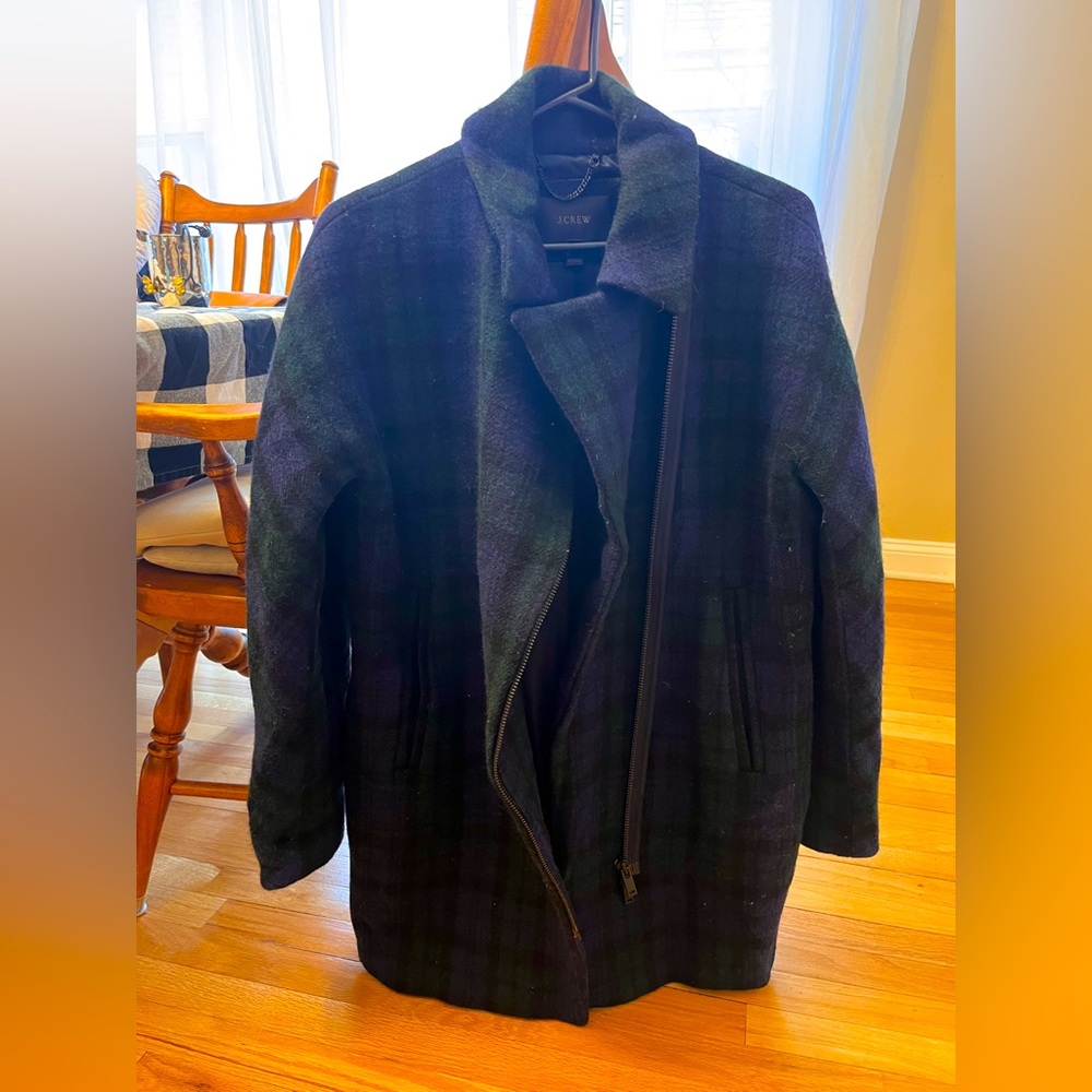 J Crew Wool Plaid Jacket Size 12